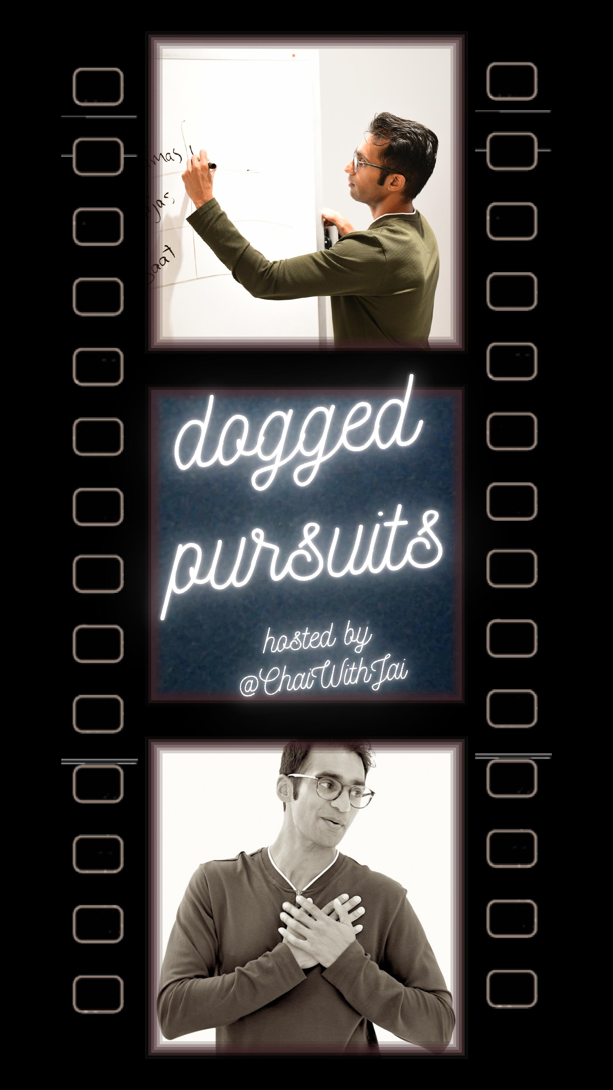 Dogged Pursuits photo strip showing Jai teaching and breathing
